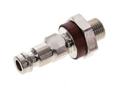 Vernikkeld Messing DN 5 Bruin-Coded Luchtkoppeling Insteeknippel G 1/8 inch Buitendraad