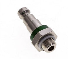 Vernikkeld Messing DN 5 Groen-Coded Luchtkoppeling Insteeknippel G 1/8 inch Buitendraad