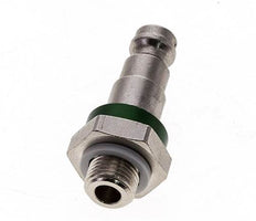 Vernikkeld Messing DN 5 Groen-Coded Luchtkoppeling Insteeknippel G 1/8 inch Buitendraad