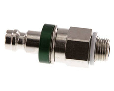 Vernikkeld Messing DN 5 Groen Luchtkoppeling Insteeknippel G 1/8 inch Buitendraad Double Shut-Off
