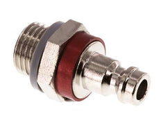 Vernikkeld Messing DN 5 Rood Luchtkoppeling Insteeknippel G 1/4 inch Buitendraad
