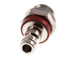 Vernikkeld Messing DN 5 Rood Luchtkoppeling Insteeknippel G 1/4 inch Buitendraad