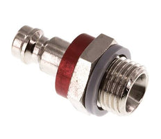 Vernikkeld Messing DN 5 Rood Luchtkoppeling Insteeknippel G 1/4 inch Buitendraad