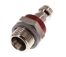 Vernikkeld Messing DN 5 Rood Luchtkoppeling Insteeknippel G 1/4 inch Buitendraad