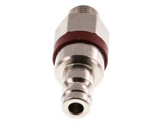 Vernikkeld Messing DN 5 Rood Luchtkoppeling Insteeknippel G 1/8 inch Buitendraad