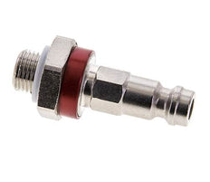 Vernikkeld Messing DN 5 Rood-Coded Luchtkoppeling Insteeknippel G 1/8 inch Buitendraad