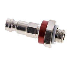 Vernikkeld Messing DN 5 Rood-Coded Luchtkoppeling Insteeknippel G 1/8 inch Buitendraad