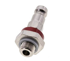 Vernikkeld Messing DN 5 Rood-Coded Luchtkoppeling Insteeknippel G 1/8 inch Buitendraad