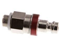 Vernikkeld Messing DN 5 Rood Luchtkoppeling Insteeknippel G 1/8 inch Buitendraad Double Shut-Off