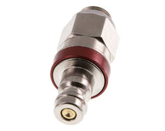 Vernikkeld Messing DN 5 Rood Luchtkoppeling Insteeknippel G 1/8 inch Buitendraad Double Shut-Off