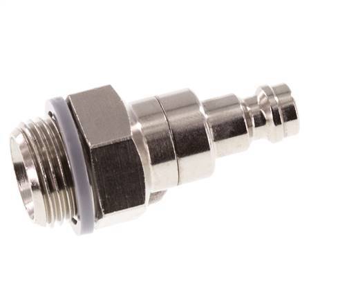 Vernikkeld Messing DN 5 Luchtkoppeling Insteeknippel G 3/8 inch Buitendraad Double Shut-Off