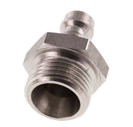 RVS DN 5 Luchtkoppeling Insteeknippel G 3/8 inch Buitendraad