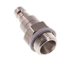 RVS DN 5 Luchtkoppeling Insteeknippel G 3/8 inch Buitendraad Double Shut-Off