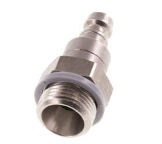 RVS DN 5 Luchtkoppeling Insteeknippel G 3/8 inch Buitendraad Double Shut-Off