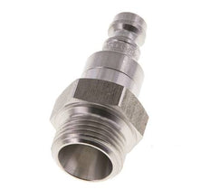 RVS DN 5 Luchtkoppeling Insteeknippel G 3/8 inch Buitendraad Double Shut-Off