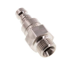 RVS 316L DN 5 Luchtkoppeling Insteeknippel G 1/4 inch Buitendraad Double Shut-Off