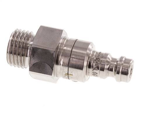 RVS 316L DN 5 Luchtkoppeling Insteeknippel G 1/4 inch Buitendraad Double Shut-Off