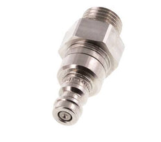 RVS 316L DN 5 Luchtkoppeling Insteeknippel G 1/4 inch Buitendraad Double Shut-Off