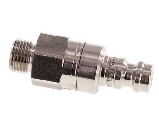 RVS 316L DN 5 Luchtkoppeling Insteeknippel G 1/8 inch Buitendraad Double Shut-Off