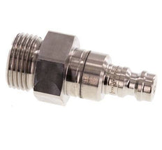 RVS 316L DN 5 Luchtkoppeling Insteeknippel G 3/8 inch Buitendraad Double Shut-Off