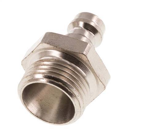Gehard staal DN 5 Luchtkoppeling Insteeknippel G 3/8 inch Buitendraad