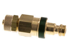 Messing DN 5 Groen Luchtkoppeling Insteeknippel 4x6 mm Push-On Double Shut-Off