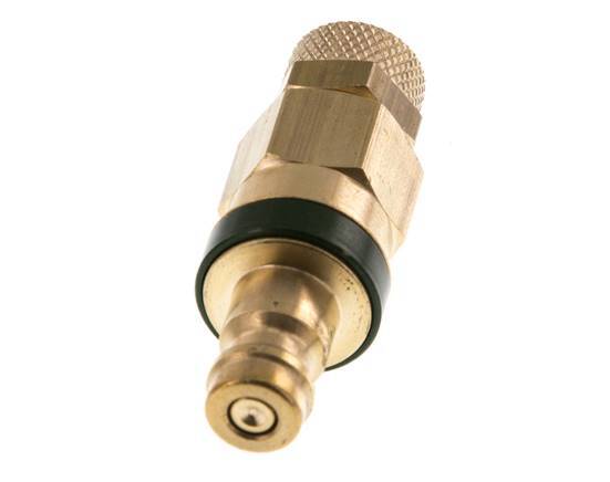 Messing DN 5 Groen Luchtkoppeling Insteeknippel 4x6 mm Push-On Double Shut-Off