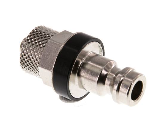 Vernikkeld Messing DN 5 Zwart Luchtkoppeling Insteeknippel 4x6 mm Push-On