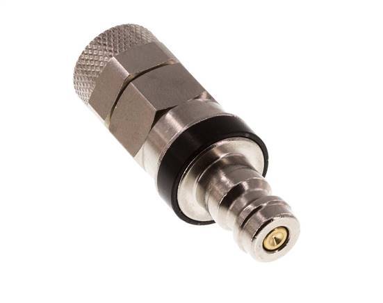 Vernikkeld Messing DN 5 Zwart Luchtkoppeling Insteeknippel 6x8 mm Push-On Double Shut-Off