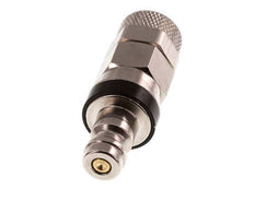 Vernikkeld Messing DN 5 Zwart Luchtkoppeling Insteeknippel 6x8 mm Push-On Double Shut-Off