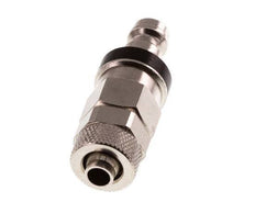 Vernikkeld Messing DN 5 Zwart Luchtkoppeling Insteeknippel 6x8 mm Push-On Double Shut-Off