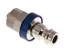Vernikkeld Messing DN 5 Blauw Luchtkoppeling Insteeknippel 4x6 mm Push-On