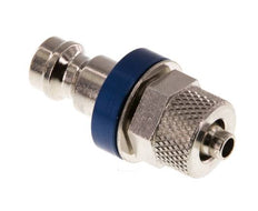 Vernikkeld Messing DN 5 Blauw Luchtkoppeling Insteeknippel 4x6 mm Push-On