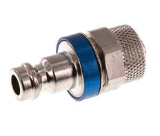 Vernikkeld Messing DN 5 Blauw Luchtkoppeling Insteeknippel 6x8 mm Push-On