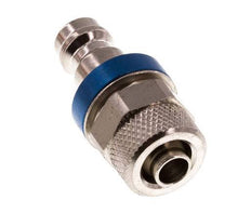 Vernikkeld Messing DN 5 Blauw Luchtkoppeling Insteeknippel 6x8 mm Push-On