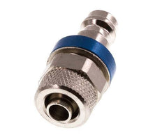 Vernikkeld Messing DN 5 Blauw Luchtkoppeling Insteeknippel 6x8 mm Push-On