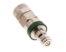 Vernikkeld Messing DN 5 Groen Luchtkoppeling Insteeknippel 6x8 mm Push-On Double Shut-Off