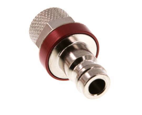 Vernikkeld Messing DN 5 Rood Luchtkoppeling Insteeknippel 4x6 mm Push-On