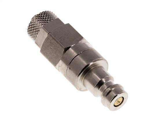 Vernikkeld Messing DN 5 Luchtkoppeling Insteeknippel 4x6 mm Push-On Double Shut-Off