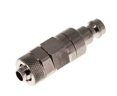 Vernikkeld Messing DN 5 Luchtkoppeling Insteeknippel 6x8 mm Push-On Double Shut-Off
