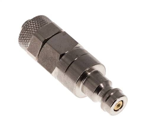 Vernikkeld Messing DN 5 Luchtkoppeling Insteeknippel 6x8 mm Push-On Double Shut-Off