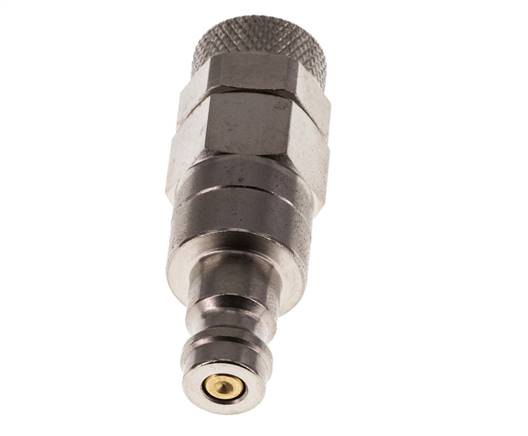 Vernikkeld Messing DN 5 Luchtkoppeling Insteeknippel 6x8 mm Push-On Double Shut-Off