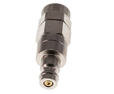 Vernikkeld Messing DN 5 Luchtkoppeling Insteeknippel 6x8 mm Push-On Double Shut-Off