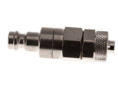 Vernikkeld Messing DN 5 Luchtkoppeling Insteeknippel 6x8 mm Push-On Double Shut-Off