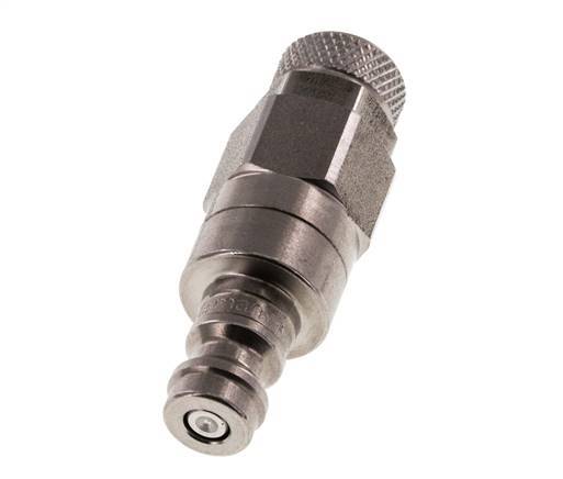 RVS DN 5 Luchtkoppeling Insteeknippel 4x6 mm Push-On Double Shut-Off