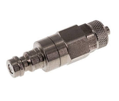RVS DN 5 Luchtkoppeling Insteeknippel 4x6 mm Push-On Double Shut-Off
