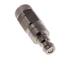 RVS DN 5 Luchtkoppeling Insteeknippel 6x8 mm Push-On Double Shut-Off