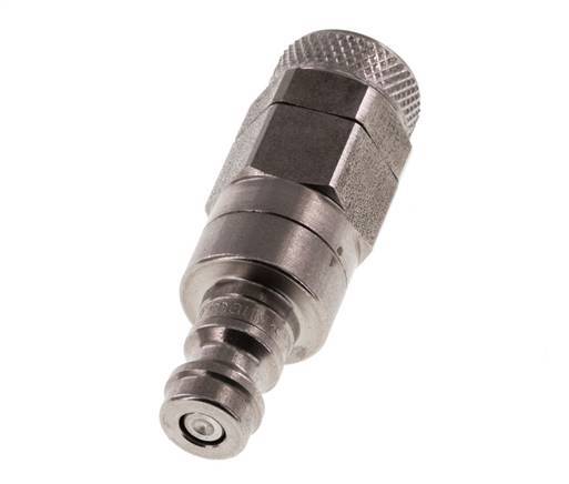 RVS DN 5 Luchtkoppeling Insteeknippel 6x8 mm Push-On Double Shut-Off