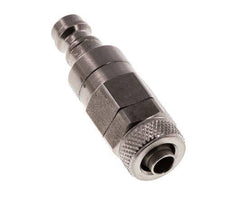 RVS DN 5 Luchtkoppeling Insteeknippel 6x8 mm Push-On Double Shut-Off