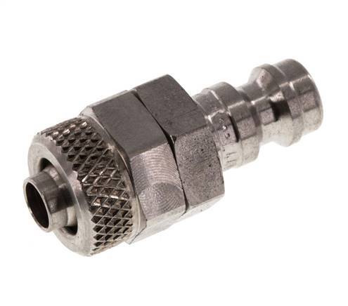 RVS 316L DN 5 Luchtkoppeling Insteeknippel 6x8 mm Push-On